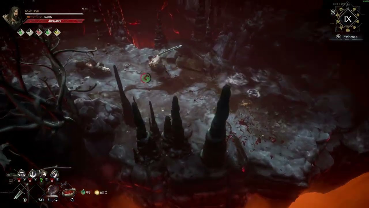NoRestForTheWicked Bleeding Claymore No buff .