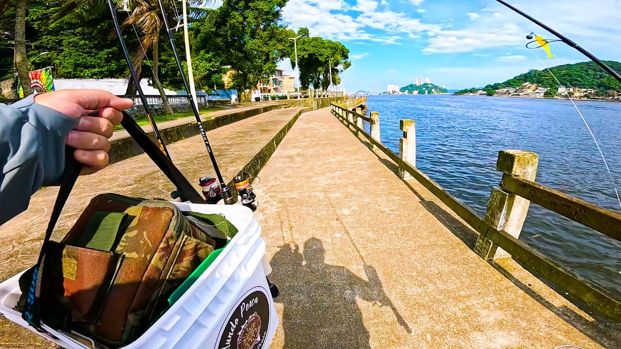 ANO NOVO, BALDE NOVO, KIT NOVO de ISCAS, mas a ALEGRIA DE PESCAR DE SEMPRE! DECK DE SÃO VICENTE!