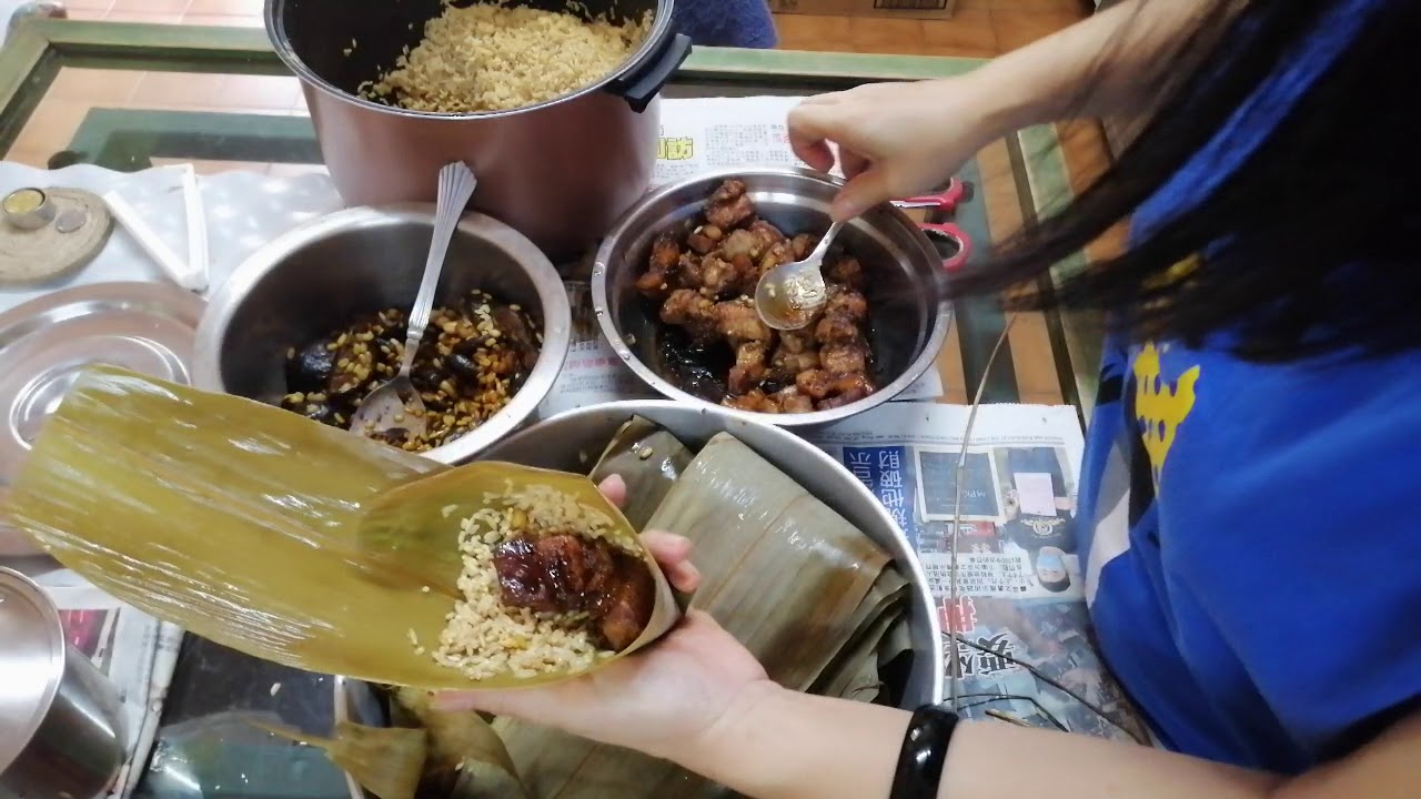 Cara saya buat bak chang. Balut bacang. Daun buluh.