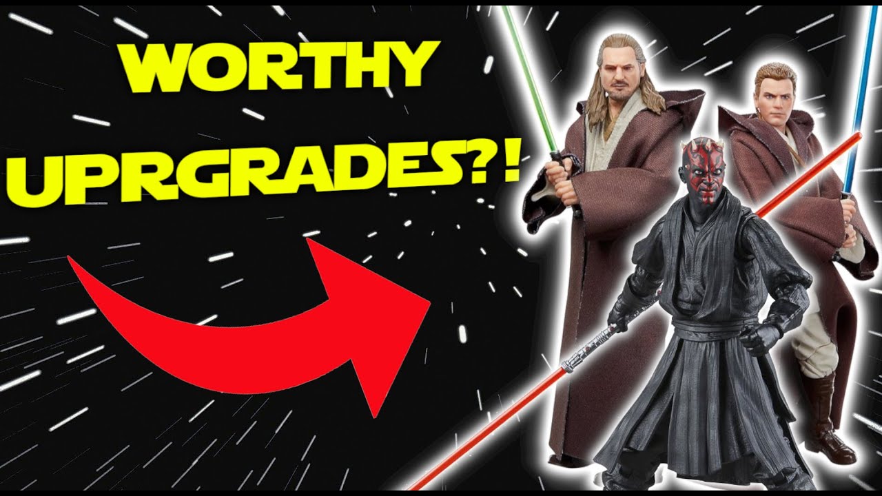 Star Wars Black Series DARTH MAUL, QUI-GON JINN, & OBI-WAN KENOBI 3-Pack Action Figure Review