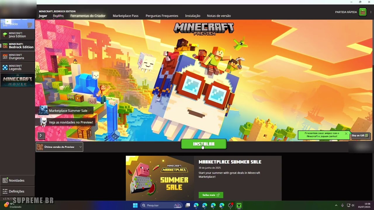 COMO ATUALIZAR o MINECRAFT de PC (BEDROCK e JAVA) 🔥✅