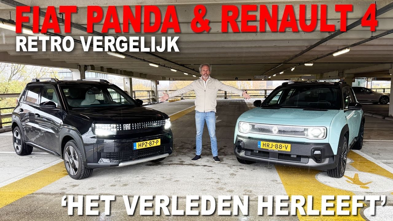 FIAT PANDA vs RENAULT 4, WELK RETRO CONCEPT IS HET BEST?