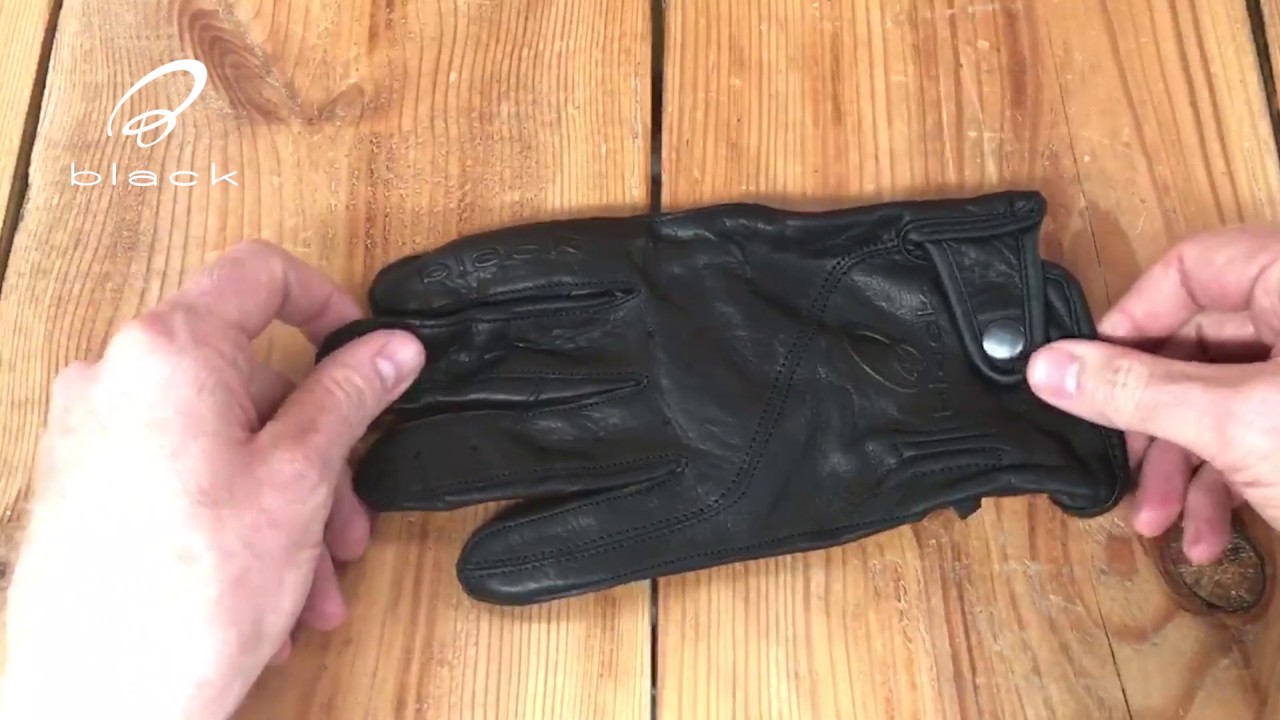 Review of the Black Static Leather Motorcycle Gloves - Ghostbikes