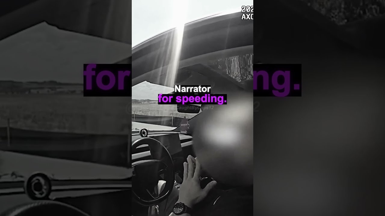 Driver Blames the Car for Speeding #police #viral #bodycam #crimenews #policechase #arrested #cop