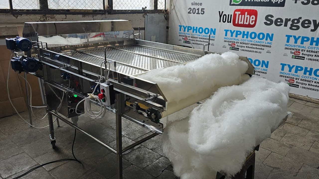 Test of the work of a cotton candy moulder.  Order from Algeria