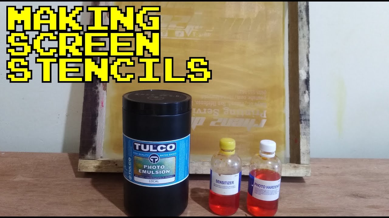 SILKSCREEN PRINTING - How I Make my Screen Stencils Using Sunlight