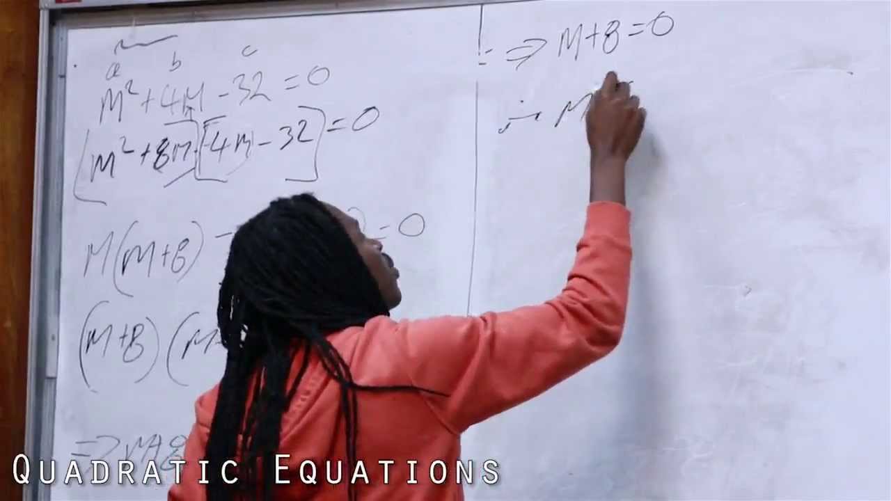 Damion Crawford CXC Mathematics  - Quadratic Equations