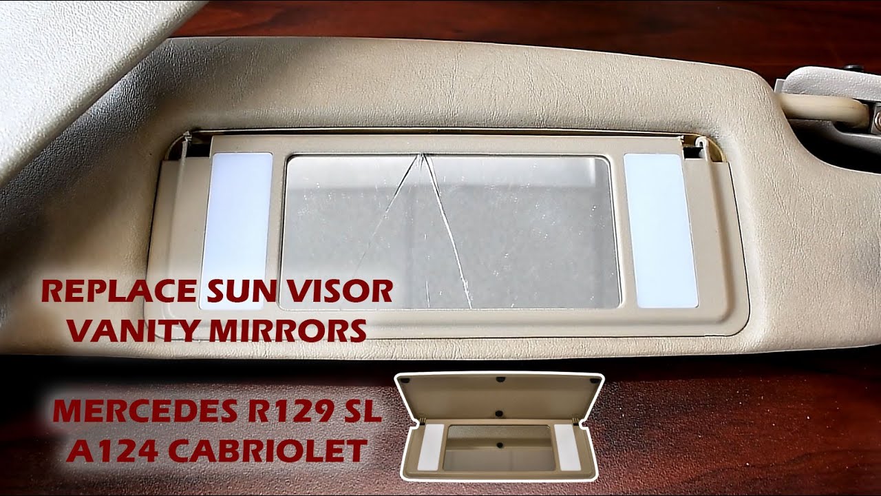 How to Replace/Install Mercedes-Benz R129/A124 Sun Visor Vanity Mirrors