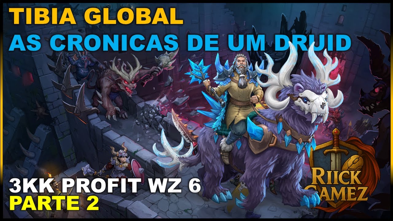 FARMANDO 3KK DE PROFIT NA WARZONE 6 DRUID SOLO | TIBIA GLOBAL #tibia