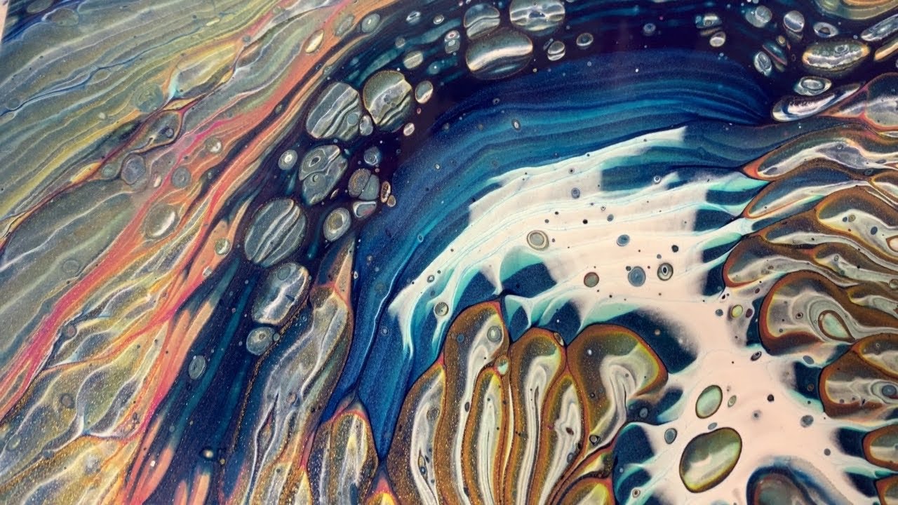 #9 Galaxy Acrylic Straight Pour - Ode To My Dad | Acrylic Pour Painting | Abstract | Fluid Painting