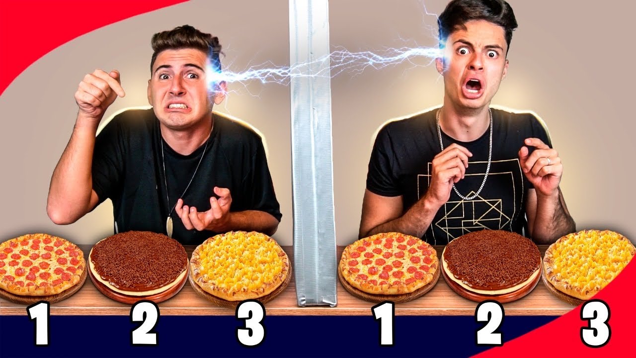 DESAFIO DA PIZZA POR TELEPATIA!