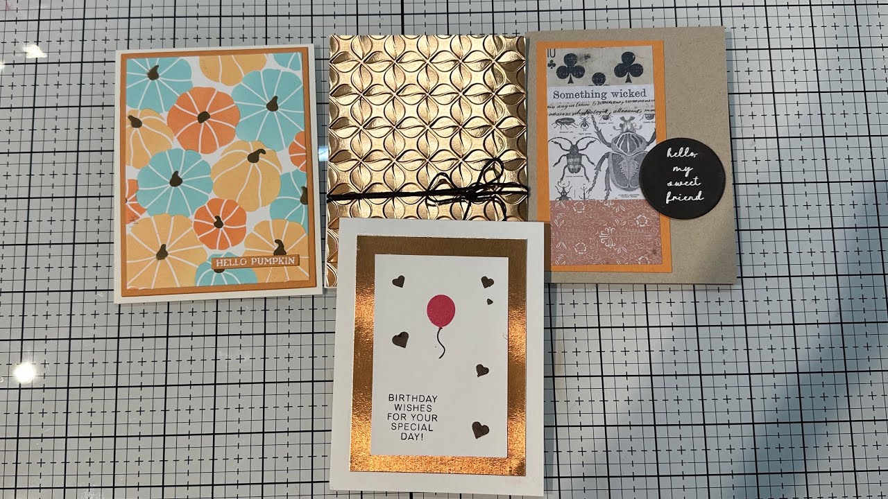 Simon Says Stamp October Card Kit 4 Cards