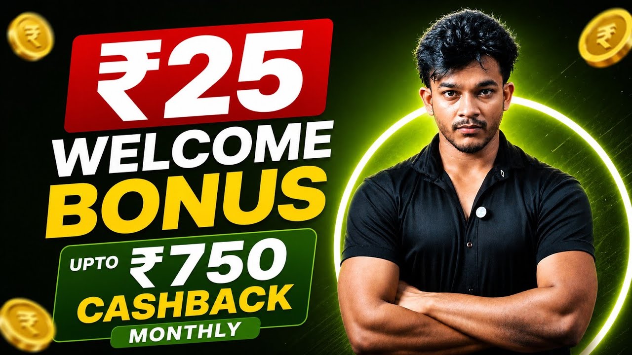 New Earning App Today 💸 | ₹25 First Transaction Offer + Daily Cashback | Earn Up To ₹750/Month