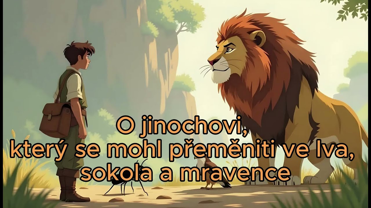 Audio pohádka |  O jinochovi, který se uměl přeměnit ve lva, sokola a mravence | Pohádky na spaní