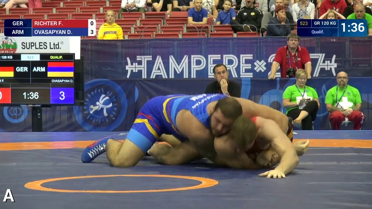 Qual. GR - 120 kg: D. OVASAPYAN (ARM) df. F. RICHTER (GER) by VPO1, 7-4