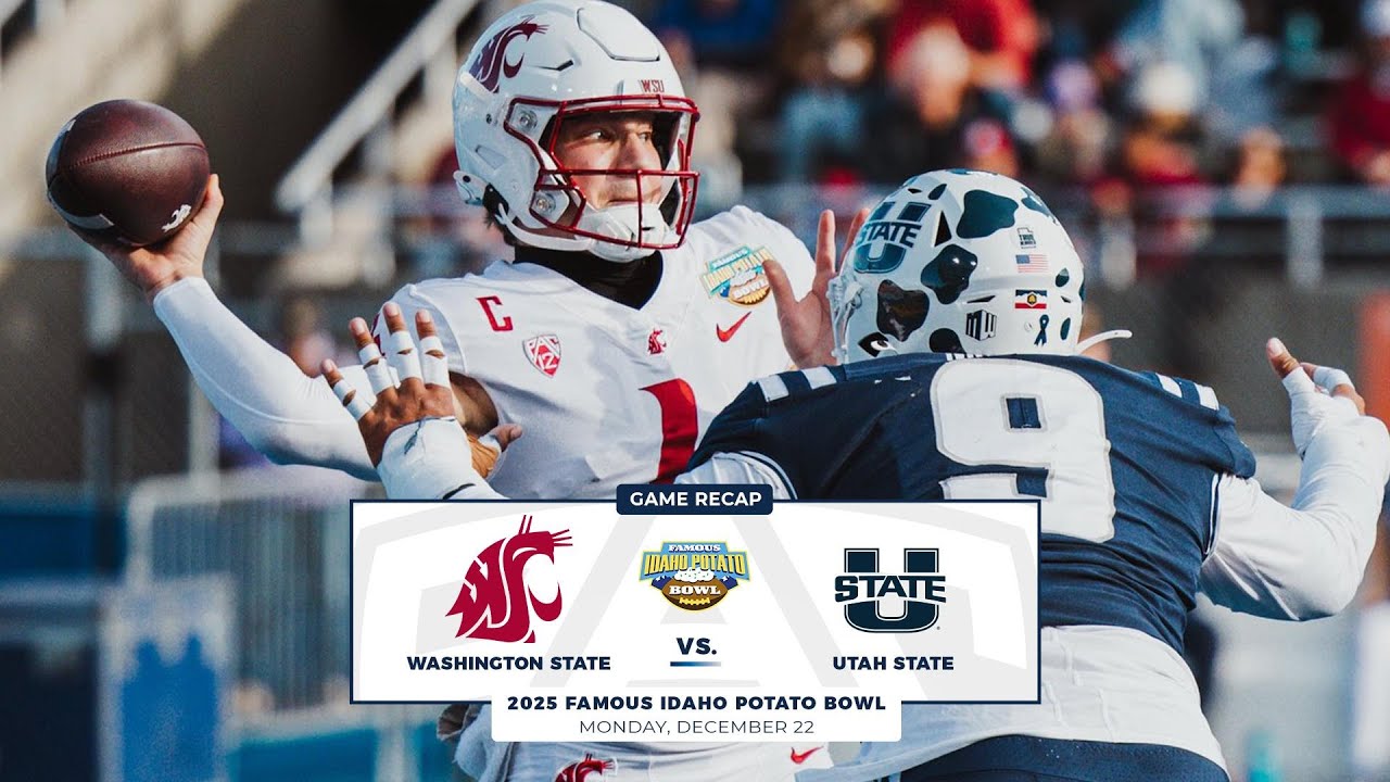 Washington State vs. Utah State | Highlights | 2025 Famous Idaho Potato Bowl | New Pac-12 Matchup