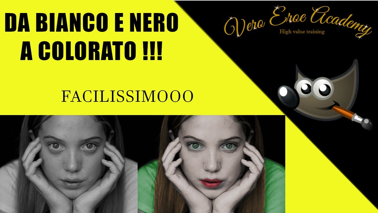 DA BIANCO E NERO A COLORATO - COME COLORARE UNA FOTO CON GIMP