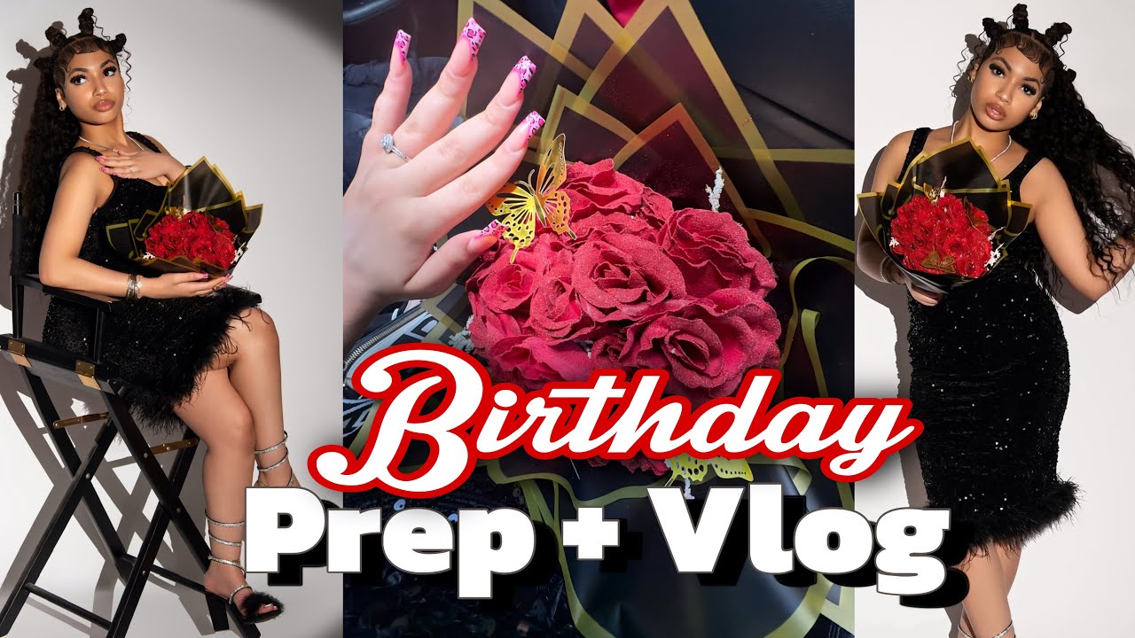 Birthday Prep Vlog | Nails + Hair + Photo Shoot💕🥳
