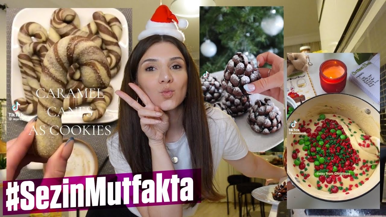 TIKTOK'TA VİRAL OLAN YILBAŞI TATLILARINI DENİYORUM! (Sonunda ağladım...) | #SezinMutfakta