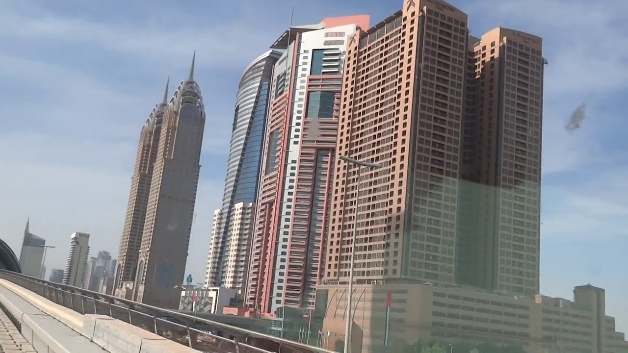 DUBAI METRO FROM RASHIDIYA TO IBN BATTUTA - AMAZING DUBAI PART 4 (EMIRATES TOWERS TO IBN BATTUTA)