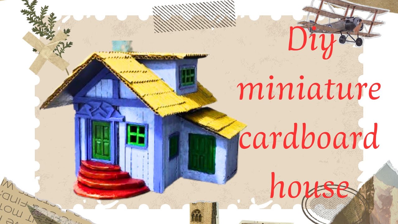 كيفية صنع منزل من الكرتون خطوة بخطوة | How to make a cardboard house step by step 