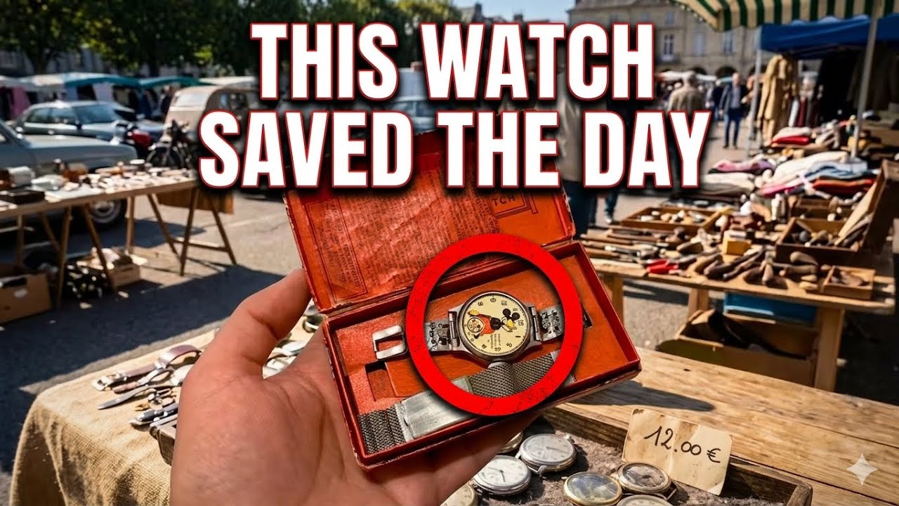 Shopping for GRAIL vintage watches at a flea market! Disney history found!