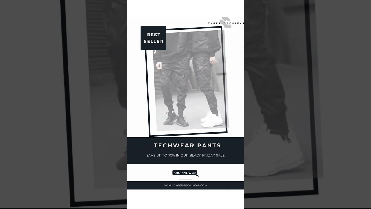 Techwear Pants Collection   #UpTo70Off