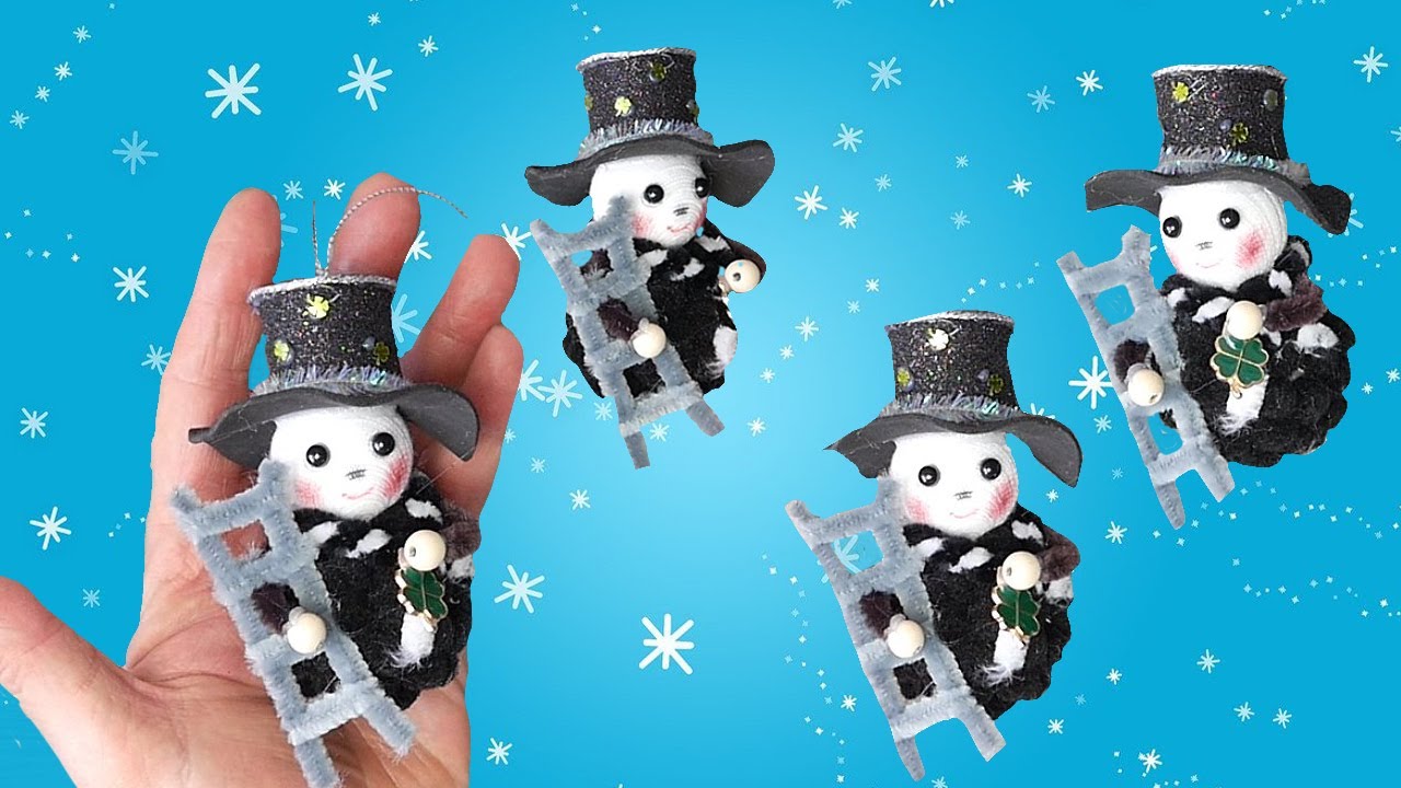 DIY Schornsteinfeger &ndash; Mein Gl&uuml;cksbringer f&uuml;r Silvester ✨🍀