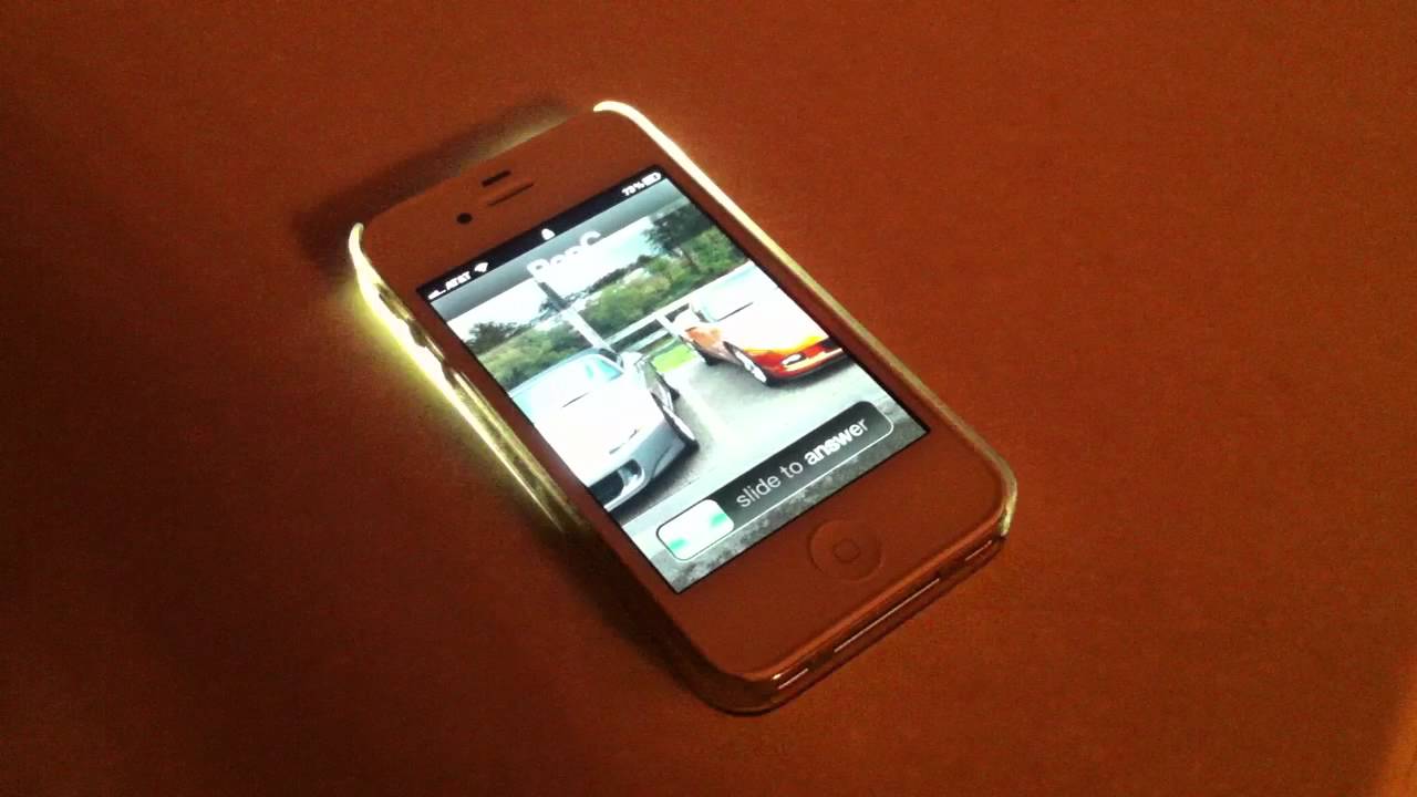Light up iPhone 4S, using led flash alert, and Belkin clear case