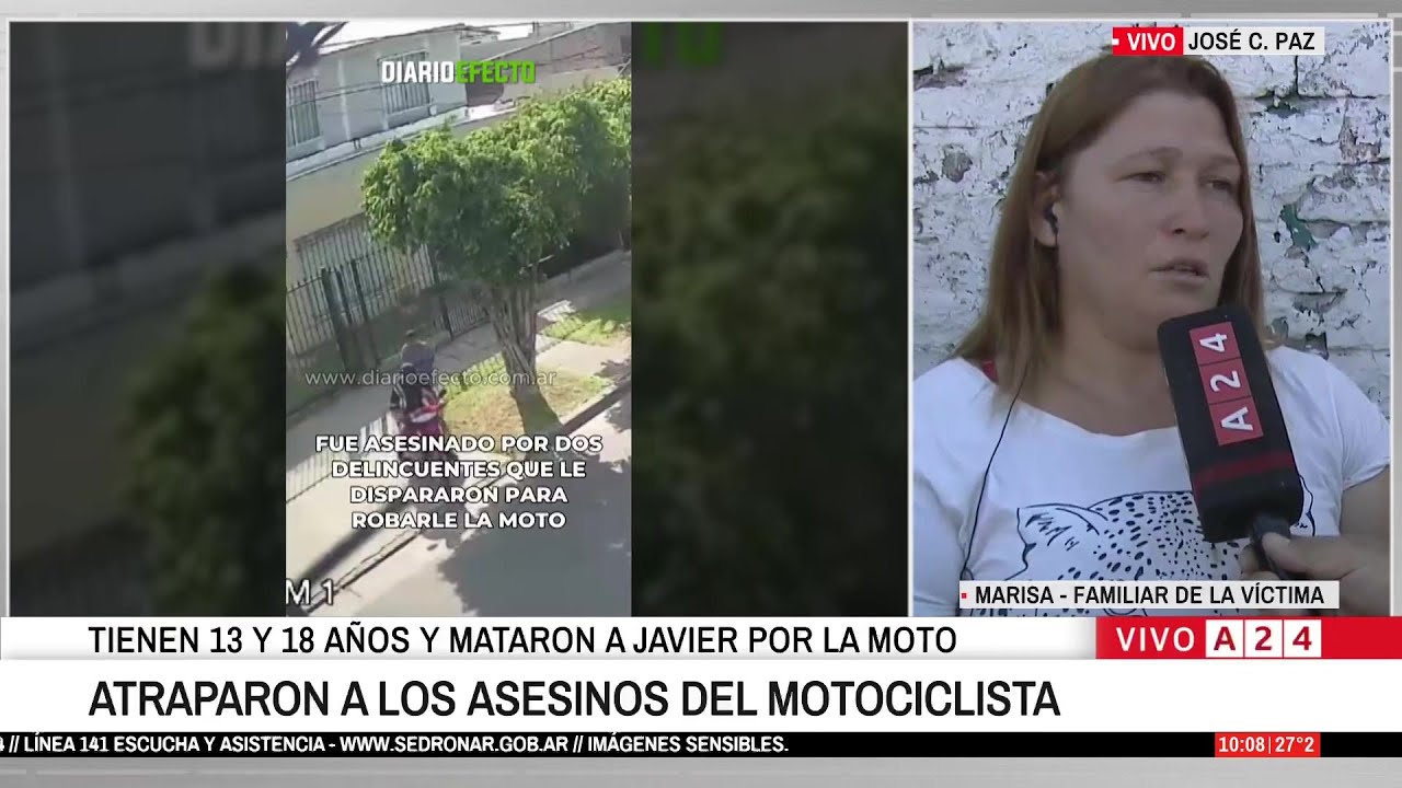 🚨 ATRAPARON A LOS ASESINOS DEL MOTOCICLISTA DE JOSÉ C. PAZ: TIENEN 13 Y 18 AÑOS