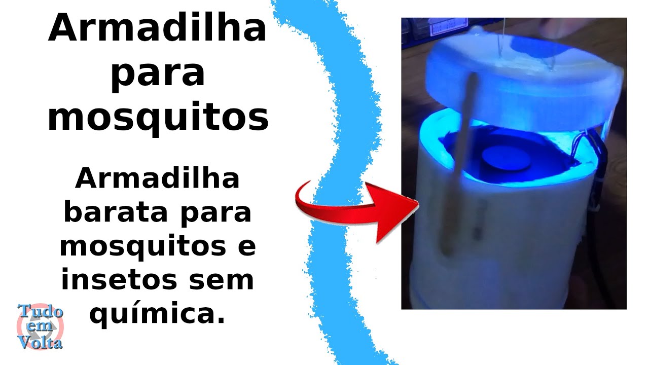 Armadilha para mosquitos de LED capturar insetos dengue zika aedes aegypti chikungunya pernilongo