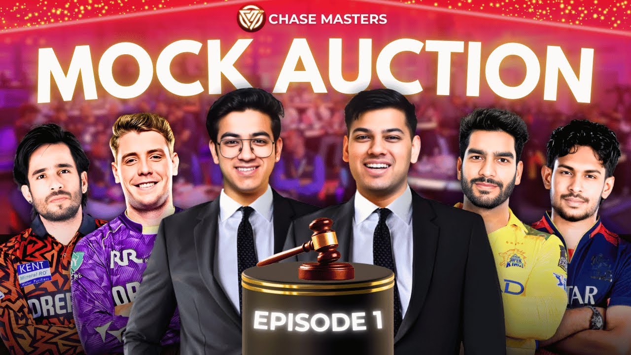 E1: The WILDEST IPL 2026 Mock Auction - Huge Bidding Wars For Star Players!