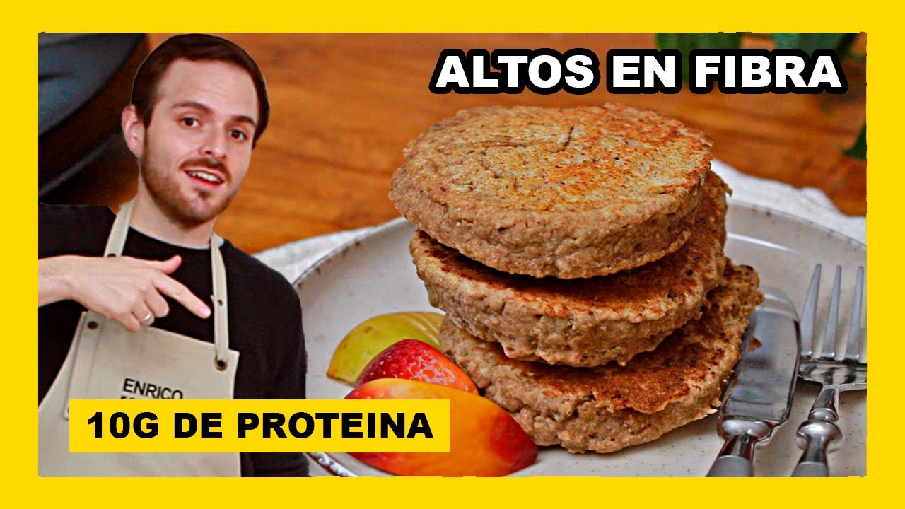 🔶 Fácil y rápido: DESAYUNO SALUDABLE, receta vegana de pancakes