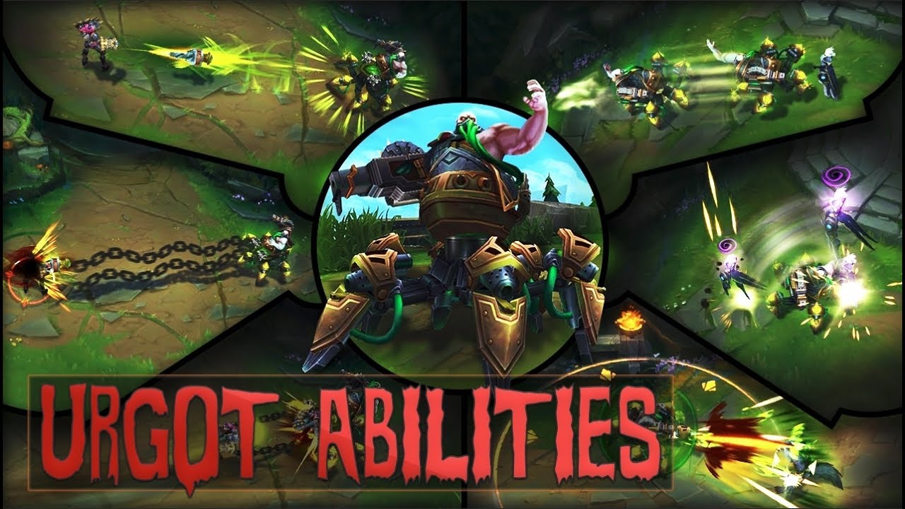 URGOT REWORK ABILITIES CHAMPION SPOTLIGHT GAMEPLAY - League of Legends