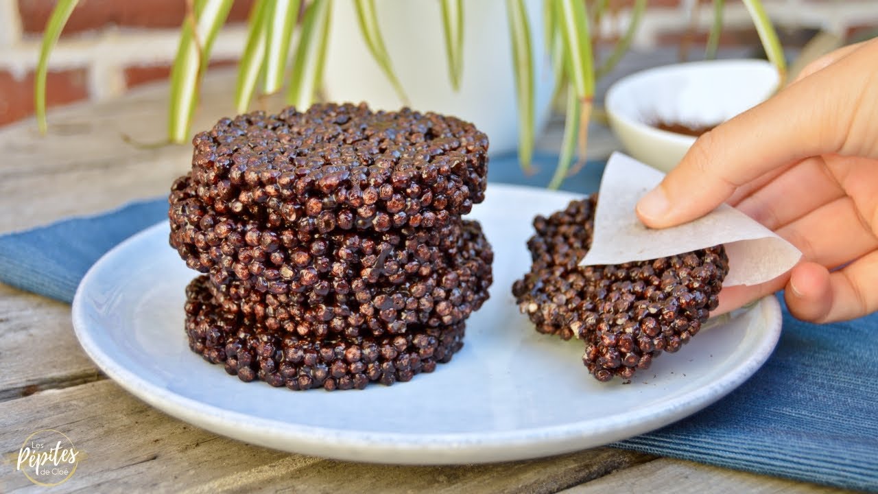 Galettes de riz soufflé au cacao