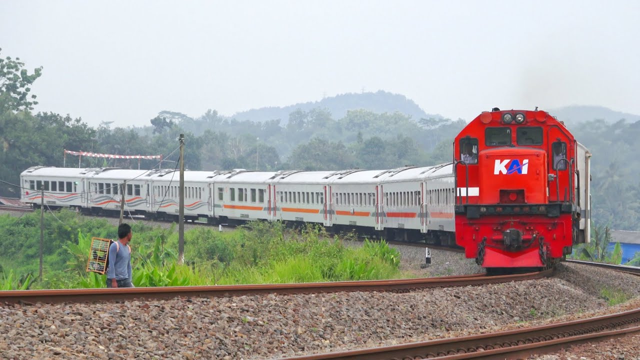 KERETA API PANJANG‼️ MENEMUKAN 28 KERETA API DI PERLINTASAN DAN TIKUNGAN BESAR