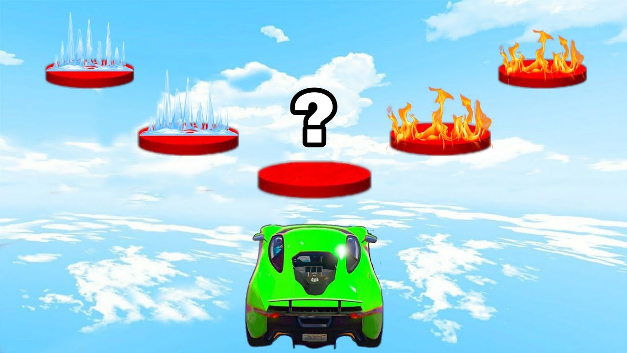 777.777% People Fall Down in This IMPOSSIBLE Car Parkour Race in GTA 5!