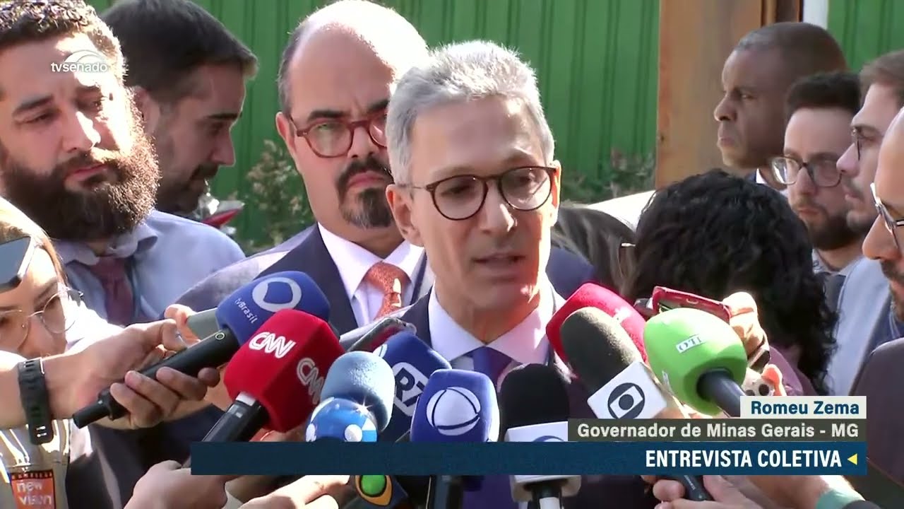 Romeu Zema,  governador de Minas fala sobre dívidas dos estados – 2/7/24