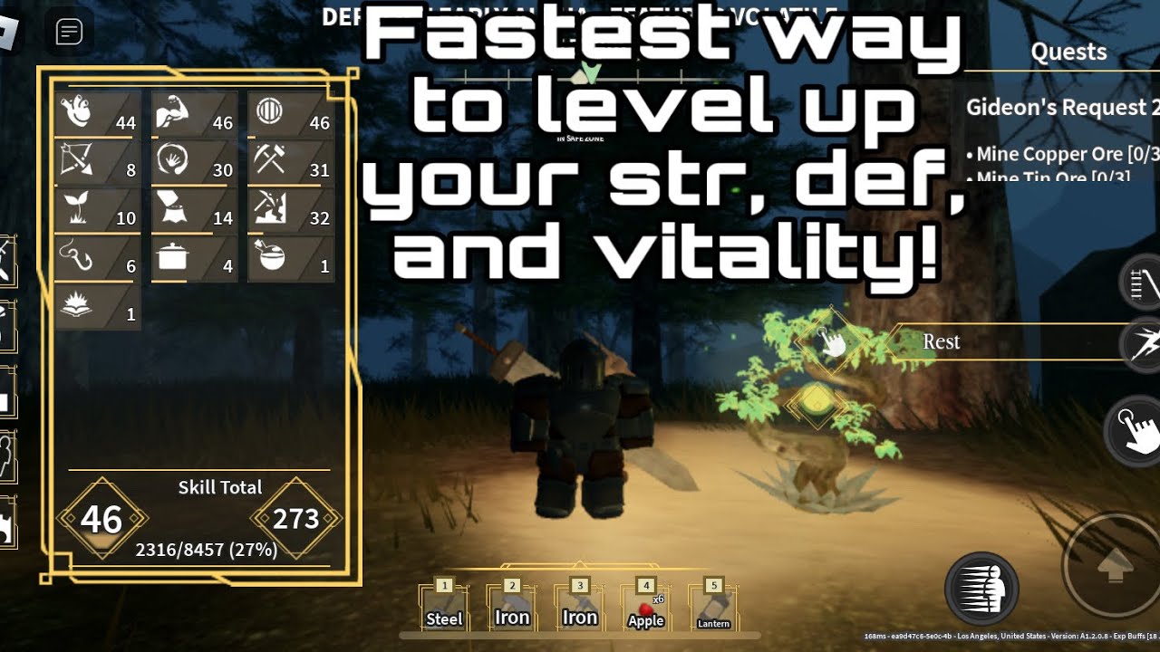 Fastest up to date way to max str, def, and vitality!(Derelict)