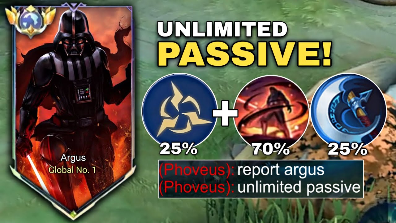 WHEN GLOBAL ARGUS ABUSE THIS UNLIMITED PASSIVE DAMAGE!!!🔥