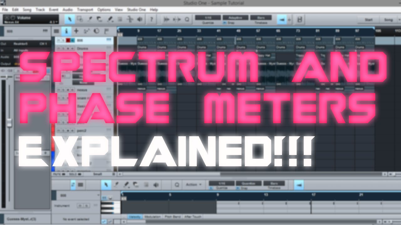 Make A Beat With Studio One Meters | Mixing and Mastering |