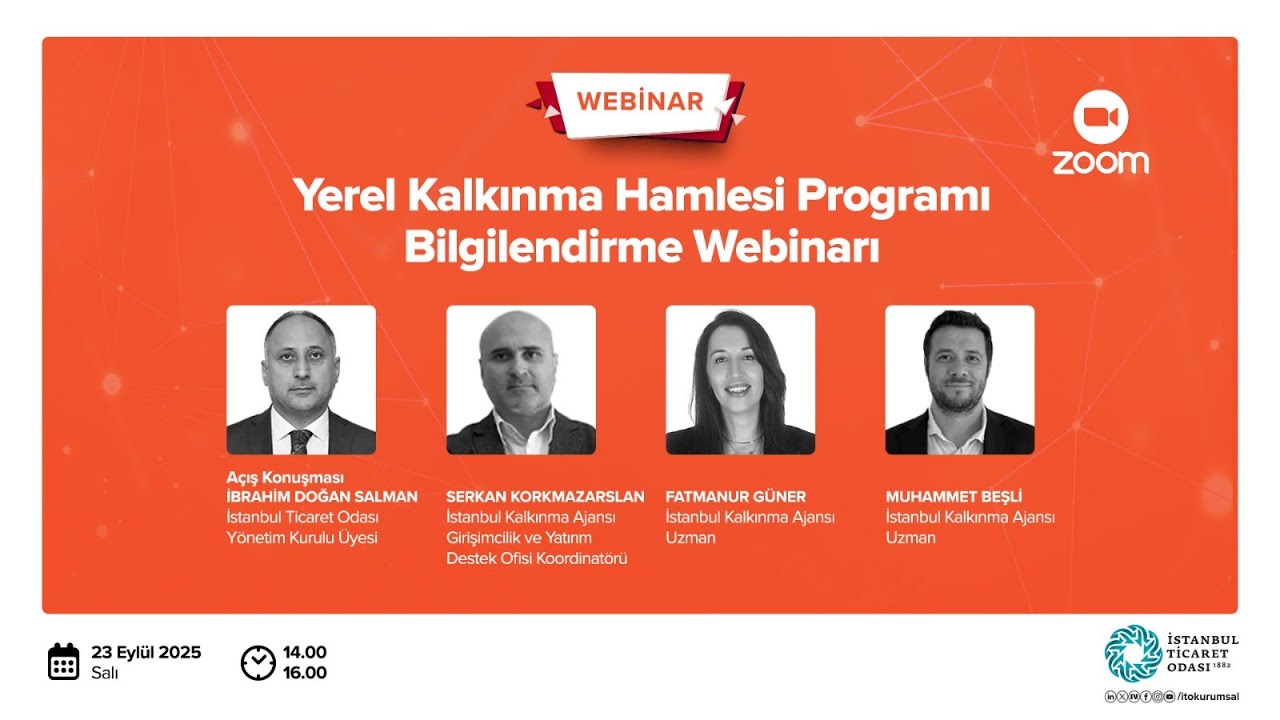 Yerel Kalkınma Hamlesi Programı Bilgilendirme Webinarı