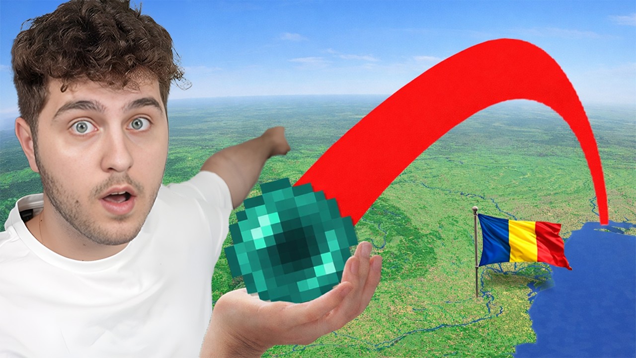 Traversez HARTA ROMANIEI in MINECRAFT..