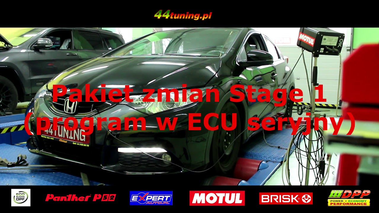 44tuning.pl Chip tuning i Nie tylko - Honda Civic 1.8 140 KM Stage 1+  przyrost 21 KM