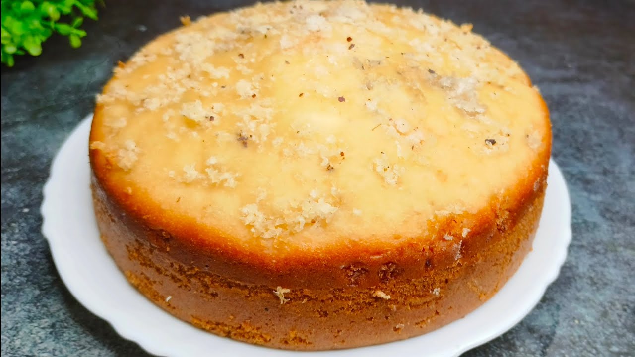 Delicious Coconut Cake | Eggless Sponge Coconut Cake | Without oven cake Recipe