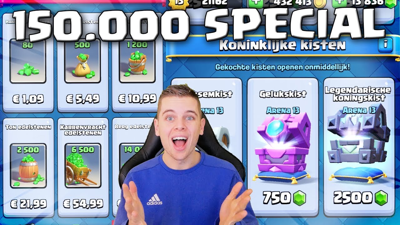 €150 CHEST OPENING IN CLASH ROYALE! 150.000 SPECIAL!!
