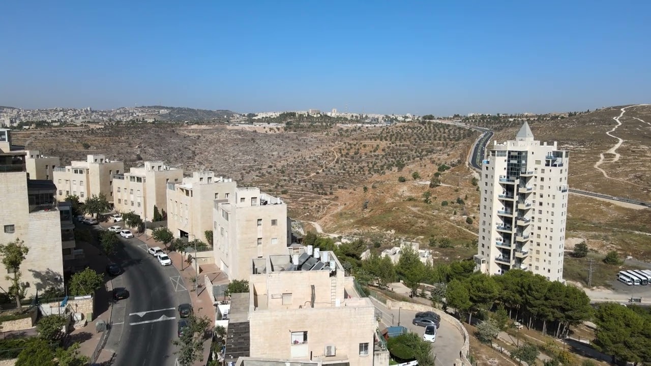 שכונת הר חומה בירושלים - צילום רחפן