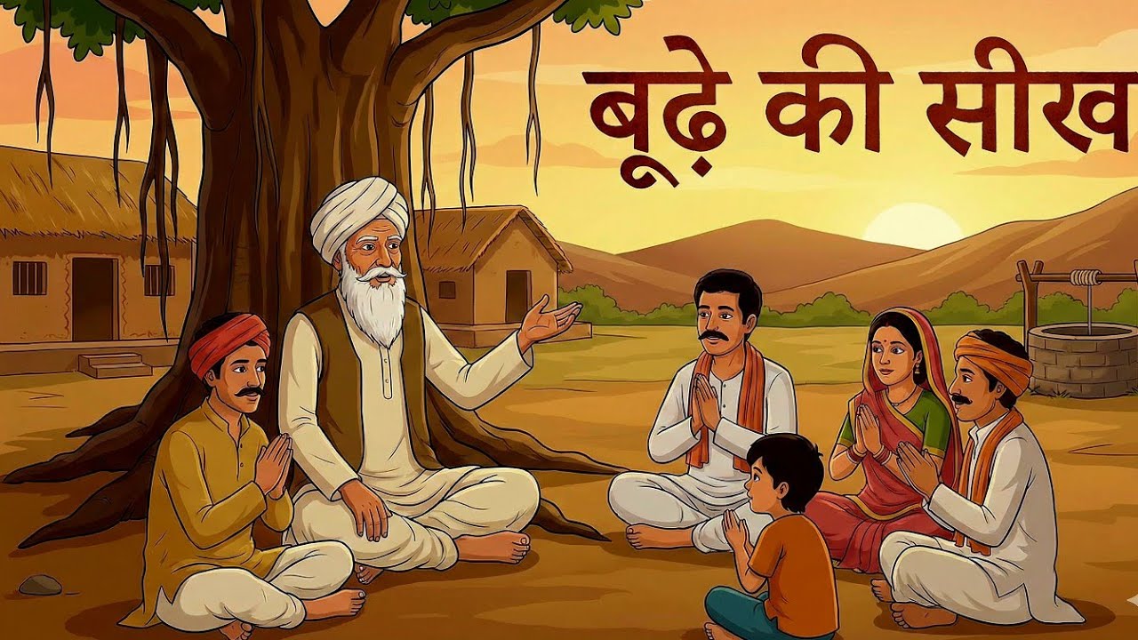 2d moral story Hindi  हिन्दी कहानी! Village story 2d cartoon Hindi..