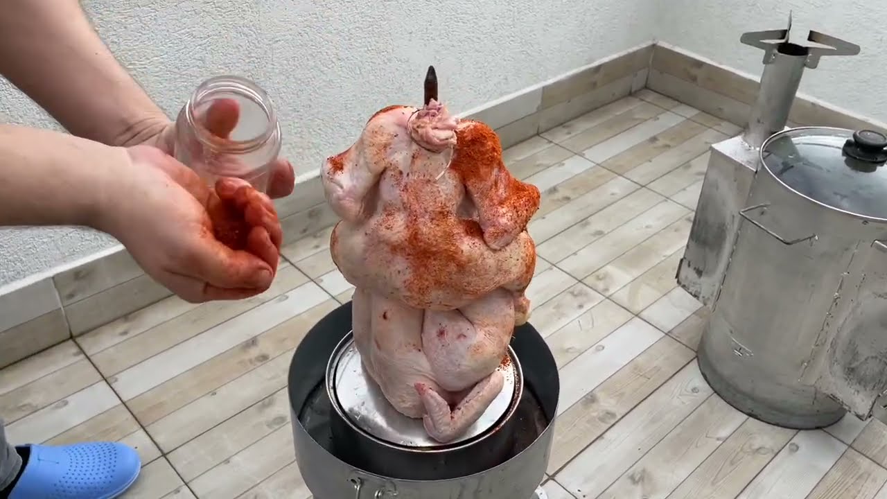 Balkonda Teneke TAVUK Yapıyorum!! I cook tin chicken kebab on the balcony