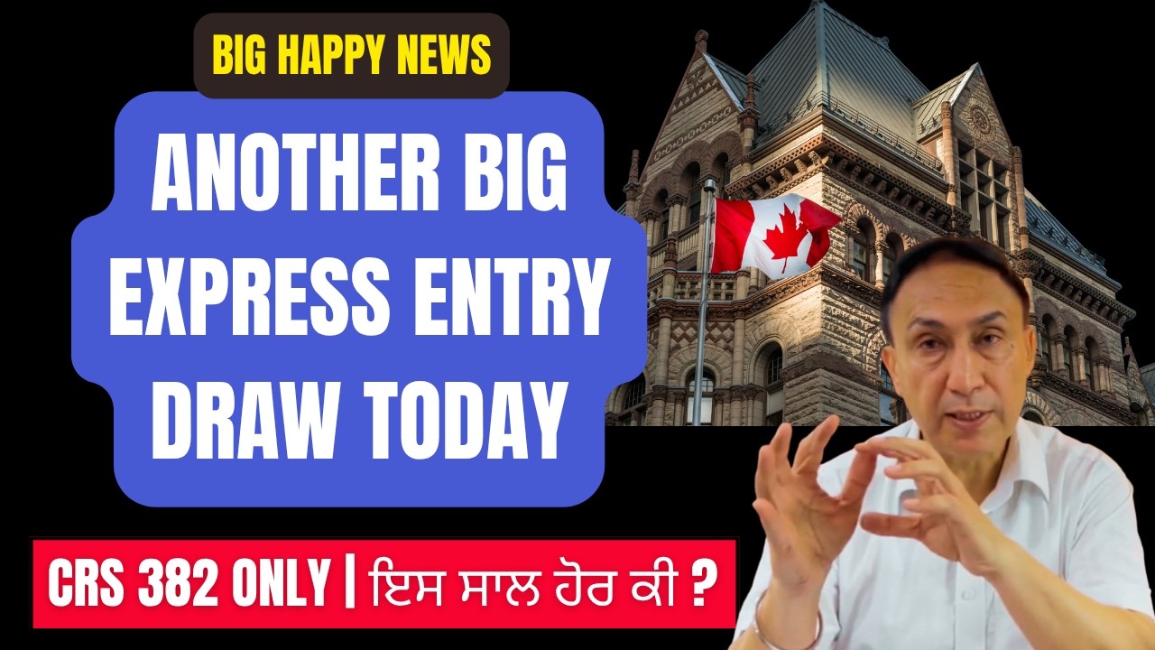 Happy News: Another Big Canada Express Entry Draw with Low CRS score